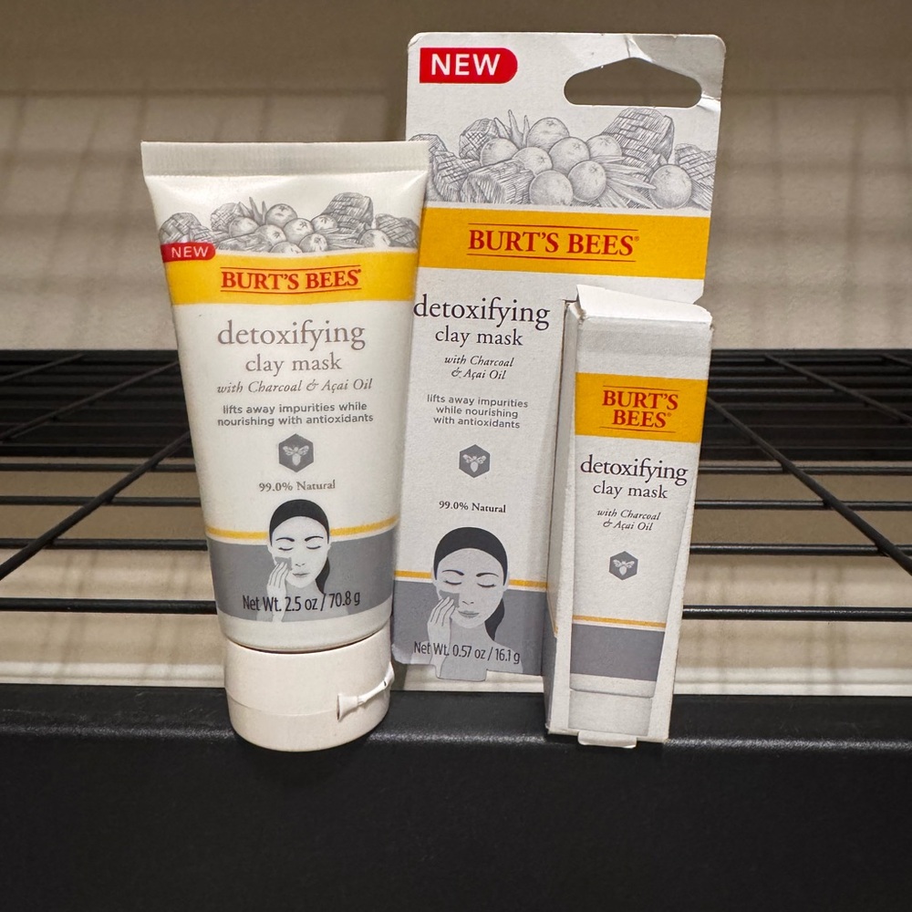 Burt's Bees Detoxifying Clay Mask - White and Gray